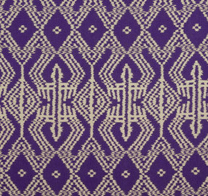 Asaka Ikat Violet 176091 by Schumacher Fabric