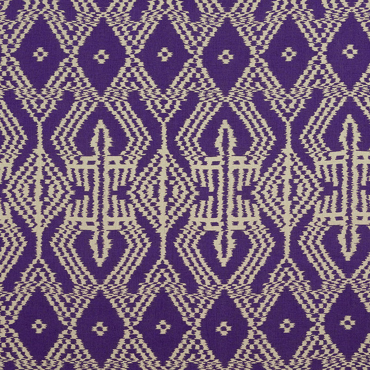 Asaka Ikat Violet 176091 by Schumacher Fabric IKAT COLLECTION See Sample ITALY LIGHT DUTY </p><p>Repeat: Horizontal: 13 3/8" (34CM) and Vertical: 28 3/8" (72CM) 53 1/2" (136CM) - Fabric Carolina -