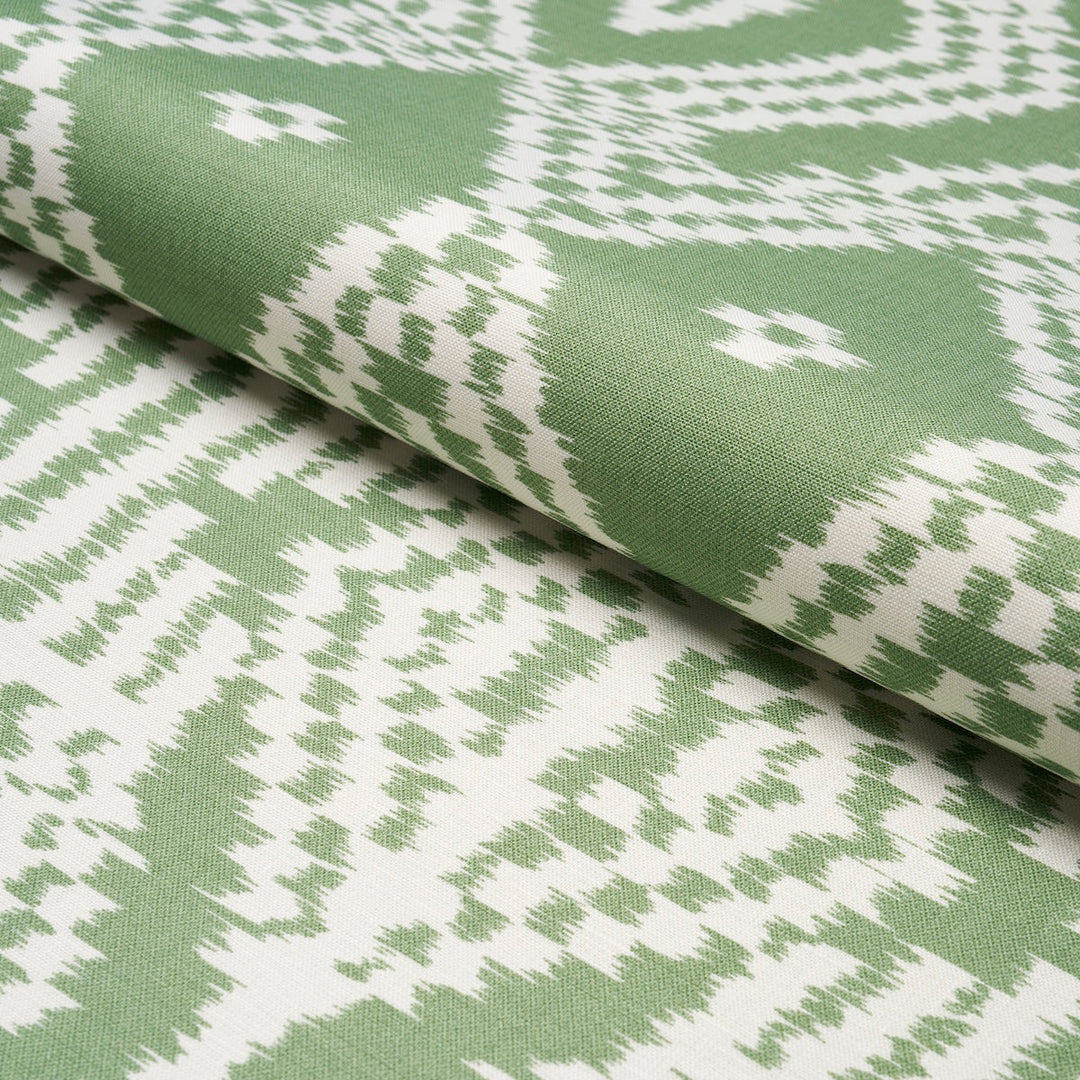 Asaka Ikat - Green by Schumacher Fabric