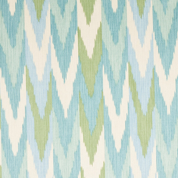 Kashgar Velvet Ikat Mineral & Leaf 176103 by Schumacher Fabric Schumacher Fabric Kashgar Velvet Ikat Mineral & Leaf 176103Fabric COTTON 100% ITALY </p><p>Repeat: H: HORZ. 12 2/5" (34CM) , V: VERT. 13 4/5" (96CM) 54.1111 - Fabric Carolina -