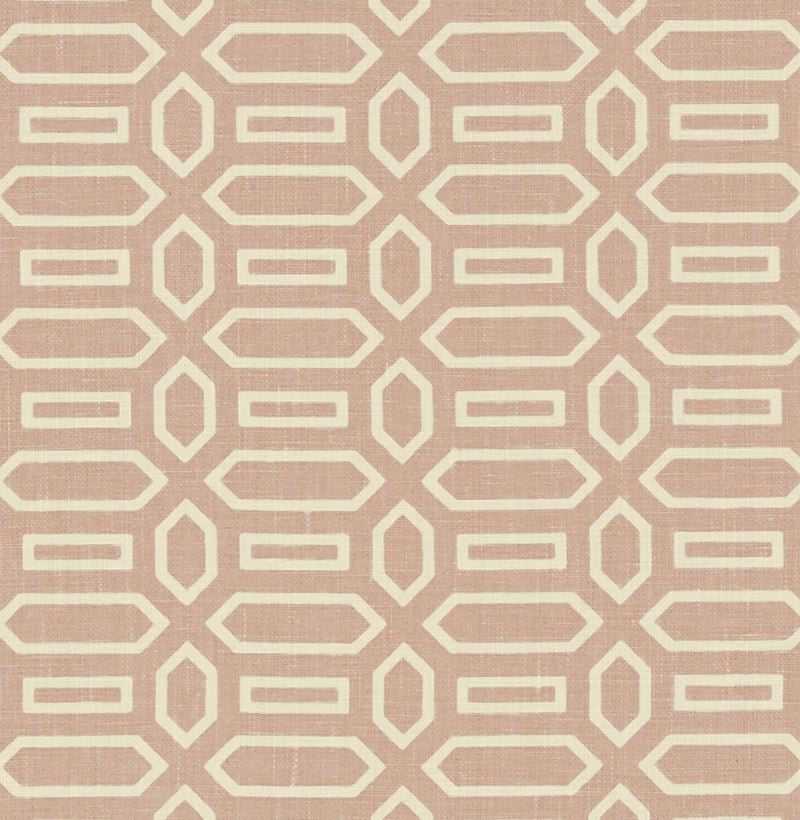 Pavillion Temple Pink 176141 by Schumacher Fabric Veere-Grenney 100% Linen Martindale 25,000 Horizontal: 2.5 and Vertical: 1.625 52 - Fabric Carolina -