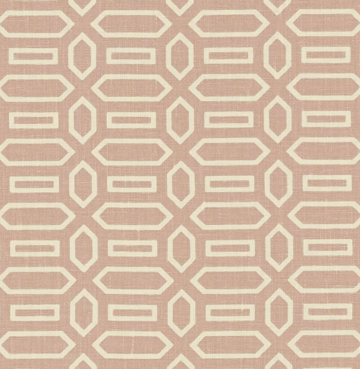 Pavillion Temple Pink 176141 by Schumacher Fabric Veere-Grenney 100% Linen Martindale 25,000 Horizontal: 2.5 and Vertical: 1.625 52 - Fabric Carolina -