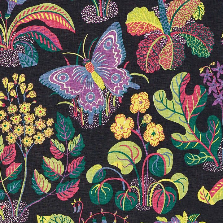Exotic Butterfly Black 176182 by Schumacher Fabric Good Vibrations See Sample UNITED KINGDOM MEDIUM DUTY </p><p>Repeat: Horizontal: 26 1/2" (67CM) and Vertical: 31" (79CM) 54 1/2" (139CM) - Fabric Carolina -