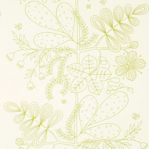 Blommen Print Lime 176200 by Schumacher Fabric