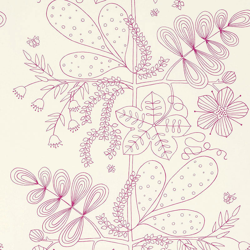 Blommen Print Fuchsia 176202 by Schumacher Fabric Good Vibrations COTTON 100% UNITED STATES OF AMERICA WYZENBEEK 15,000 </p><p>Repeat: Horizontal: 27 1/2" (70CM) and Vertical: 35 1/4" (90CM) 55 - Fabric Carolina -