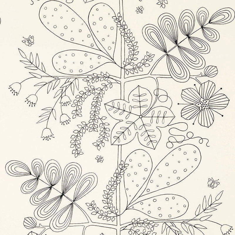 Blommen Print Black 176204 by Schumacher Fabric Good Vibrations COTTON 100% UNITED STATES OF AMERICA WYZENBEEK 15,000 </p><p>Repeat: Horizontal: 27 1/2" (70CM) and Vertical: 35 1/4" (90CM) 55 - Fabric Carolina -