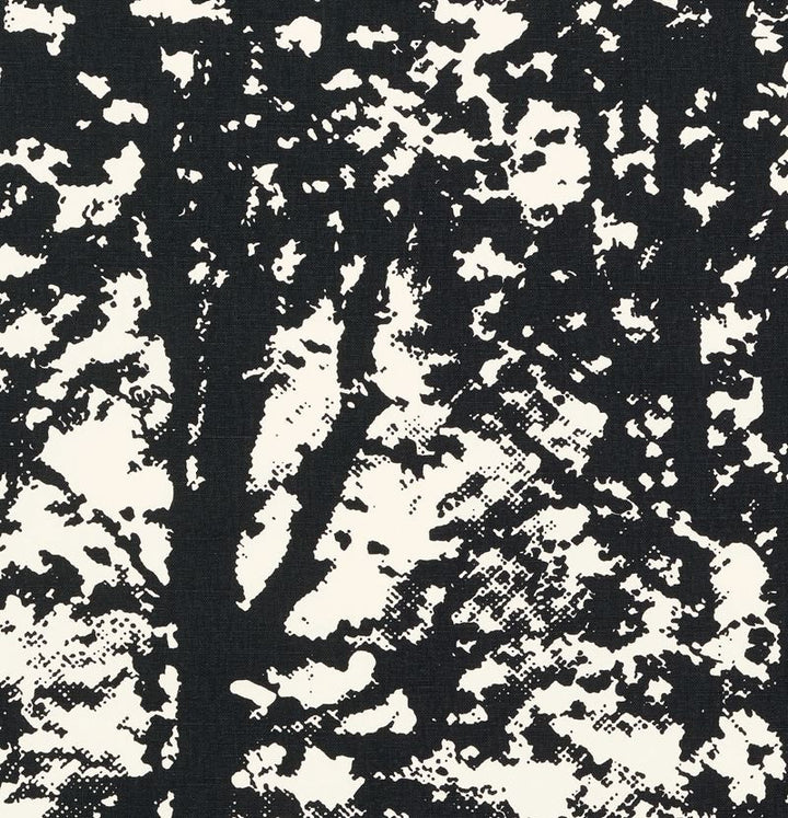 Woodland Black 176213 by Schumacher Fabric Good-Vibrations 55% Linen, 45% Cotton Wyzenbeek 15,000 Horizontal: 27 and Vertical: 36 54 - Fabric Carolina -