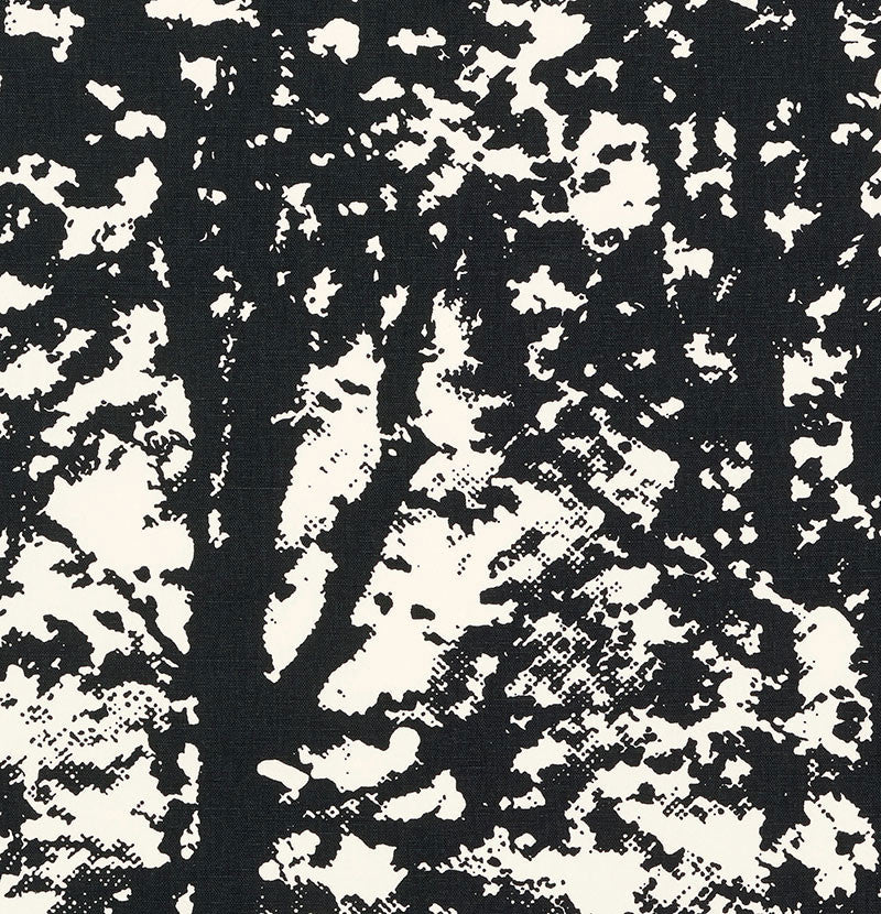 Woodland Black 176213 by Schumacher Fabric Good Vibrations LINEN 55% COTTON 45% UNITED STATES OF AMERICA WYZENBEEK 15,000 </p><p>Repeat: Horizontal: 27" (69CM) and Vertical: 36" (91CM) 54 - Fabric Carolina -