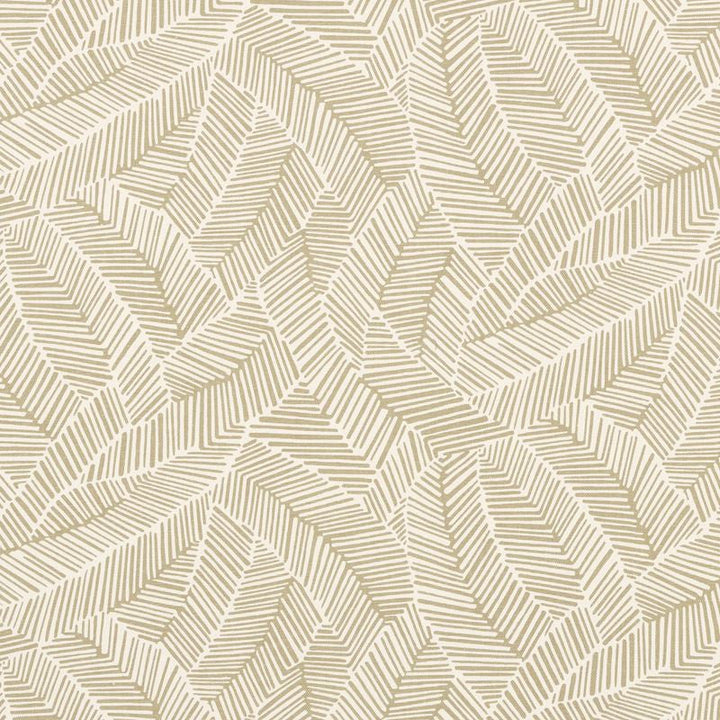 Abstract Leaf Taupe 176220 by Schumacher Designer Fabric Good-Vibrations 55% Linen, 45% Cotton Wyzenbeek 15,000 Horizontal: 27 and Vertical: 25 54 - Swanky Fabrics -