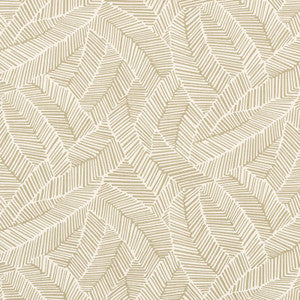Abstract Leaf Taupe 176220 by Schumacher Fabric