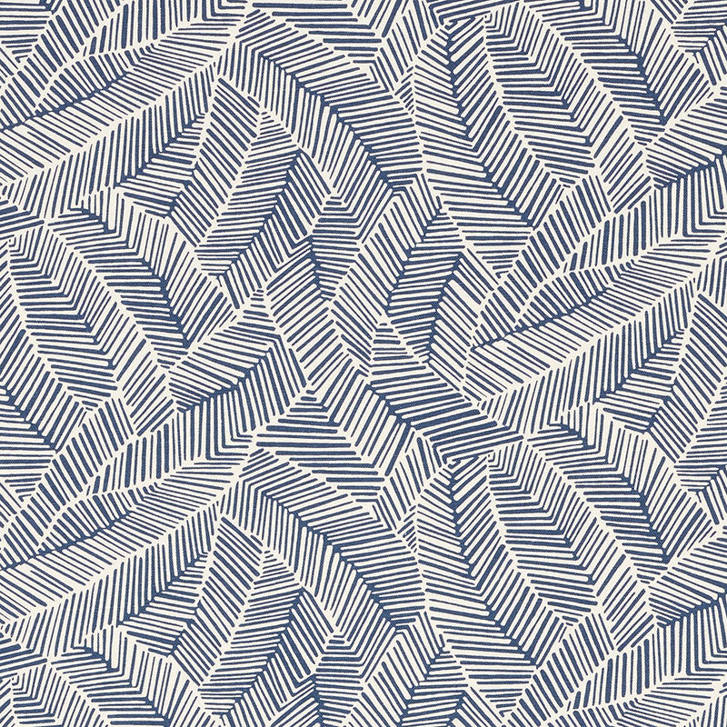 Abstract Leaf Navy 176222 by Schumacher Fabric Good Vibrations See Sample UNITED STATES OF AMERICA MEDIUM DUTY </p><p>Repeat: Horizontal: 27" (69CM) and Vertical: 25" (64CM) 54" (137CM) - Fabric Carolina -