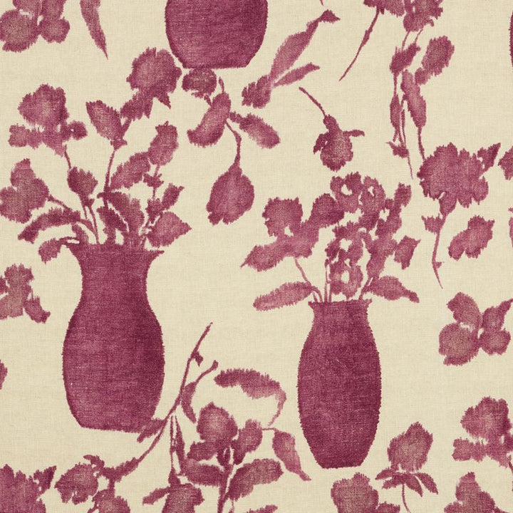 Hugo Floral Fuchsia 176240 by Schumacher Fabric Good-Vibrations 58% Jute, 42% Linen Martindale 10,000 Horizontal: 27 and Vertical: 38 54.5 - Fabric Carolina -