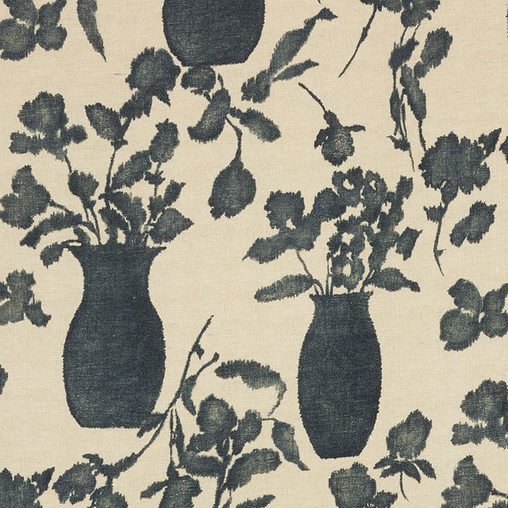 Hugo Floral Faded Black 176242 by Schumacher Fabric Good Vibrations JUTE 58% LINEN 42% ITALY MARTINDALE 10,000 </p><p>Repeat: Horizontal: 27" (69CM) and Vertical: 38" (97CM) 54.5 - Fabric Carolina -
