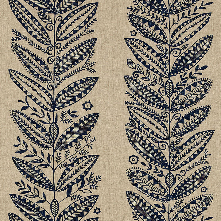 Eland Indigo 176310 by Schumacher Fabric Tribal Chic LINEN 100% UNITED STATE OF AMERICA </p><p>Repeat: Horizontal: 27" (69CM) and Vertical: 25" (64CM) 54 - Fabric Carolina -