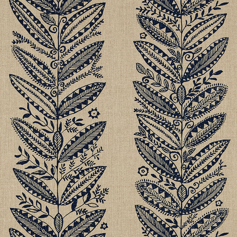 Eland Indigo 176310 by Schumacher Fabric Tribal Chic See Sample - - </p><p>Repeat: Horizontal: 27" (69CM) and Vertical: 25" (64CM) 54" (137CM) - Fabric Carolina -