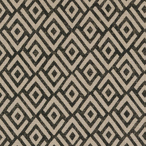 Kasai Black 176320 by Schumacher Fabric