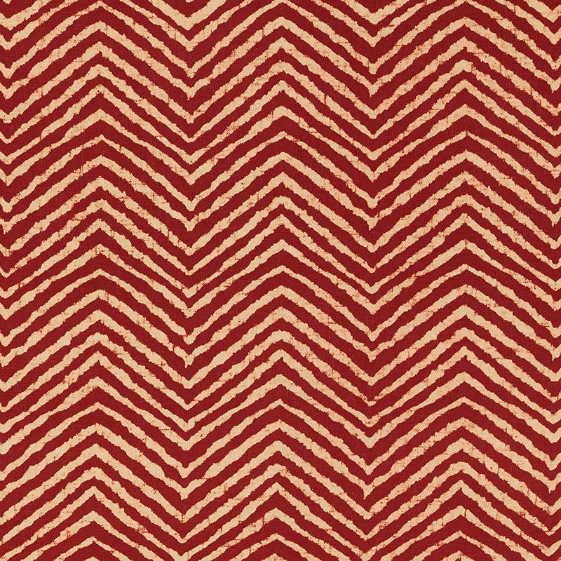 Moka Red 176330 by Schumacher Fabric Schumacher Fabric Moka Red 176330Fabric LINEN 100% INDIA </p><p>Repeat: H: HORZ. 6 1/2" (17CM) , V: VERT. 23 1/2" (60CM) 57 - Fabric Carolina -