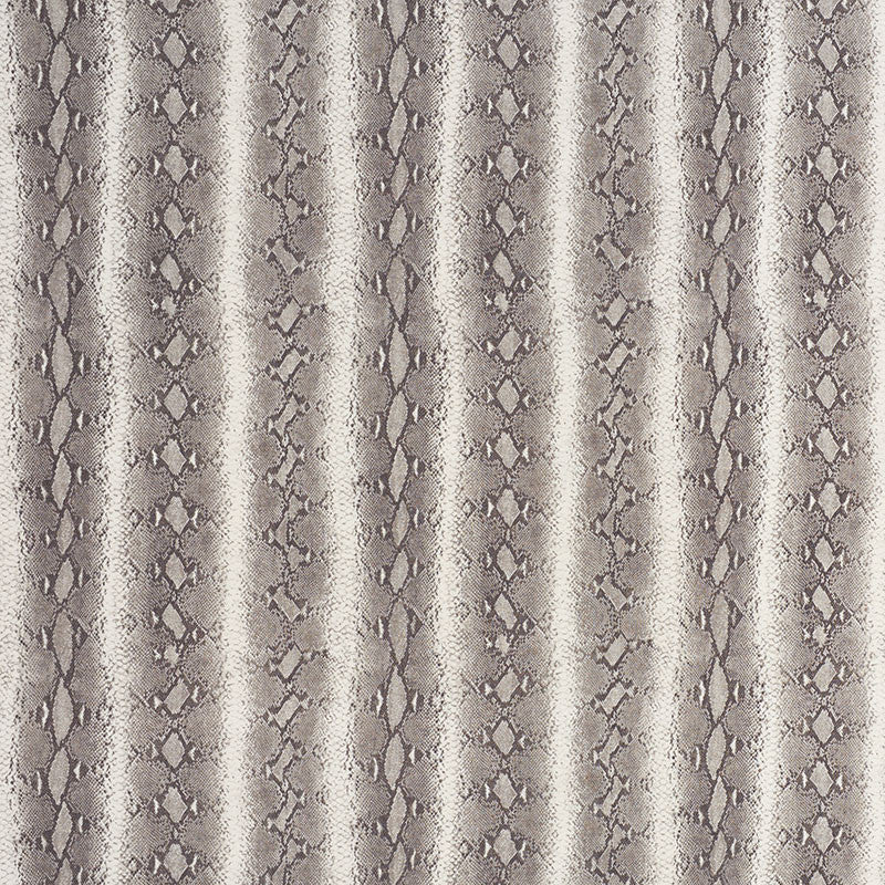 Snake Rattle & Roll Linen Ash 176351 by Schumacher Fabric Animal-Prints-Wovens 100% Linen - Horizontal: 17.75 and Vertical: 19 53.5 - Fabric Carolina -