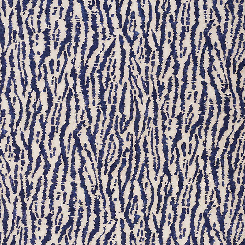 Animaux Navy 176373 by Schumacher Designer Fabric Animal-Prints-Wovens 100% Linen - Horizontal: 27 and Vertical: 38 55 - Swanky Fabrics -