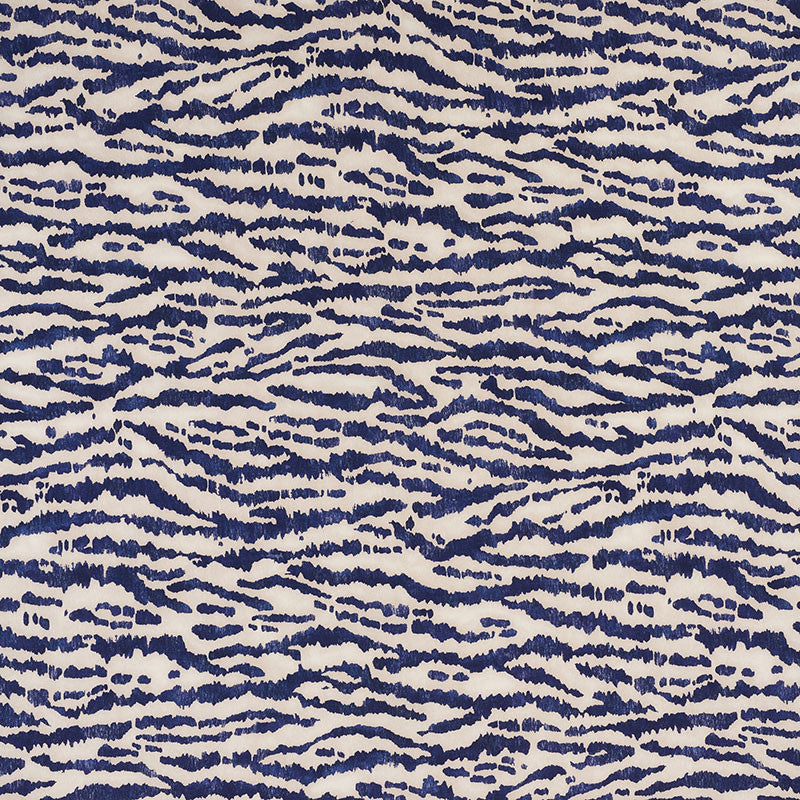 Animaux Navy 176373 by Schumacher Designer Fabric ANIMAL PRINTS & WOVENS See Sample ITALY - </p><p>Repeat: Horizontal: 27" (69CM) and Vertical: 38" (97CM) 55" (140CM) - Swanky Fabrics -