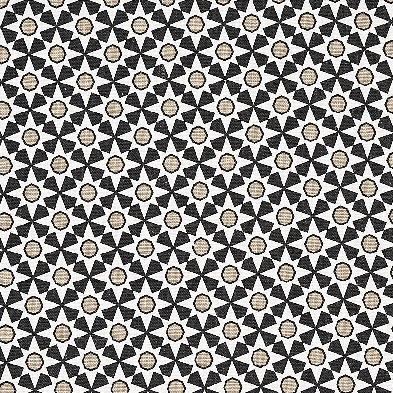 Serendipity Black & Taupe 176421 by Schumacher Fabric CLIQUE LINEN 100% CHINA </p><p>Repeat: Horizontal: 1 1/2" (4CM) and Vertical: 1 1/2" (4CM) 54 - Fabric Carolina -