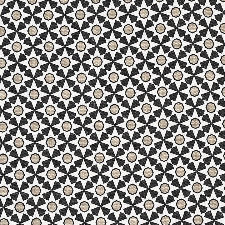 Serendipity Black & Taupe 176421 by Schumacher Fabric CLIQUE LINEN 100% CHINA </p><p>Repeat: Horizontal: 1 1/2" (4CM) and Vertical: 1 1/2" (4CM) 54 - Fabric Carolina -