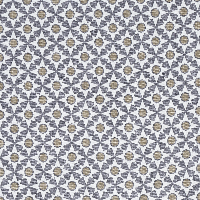 Serendipity Smoke & Taupe 176425 by Schumacher Designer Fabric CLIQUE LINEN 100% CHINA </p><p>Repeat: Horizontal: 1 1/2" (4CM) and Vertical: 1 1/2" (4CM) 54 - Swanky Fabrics -