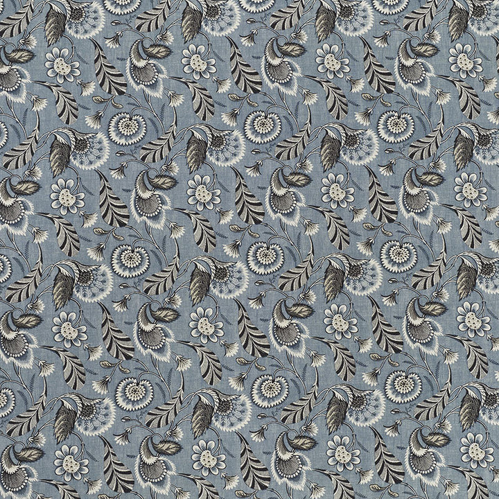 Ursula Delft 176443 by Schumacher Designer Fabric Clique 100% Linen - Horizontal: 13.5 and Vertical: 13 54 - Swanky Fabrics -
