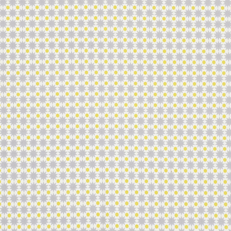 Cosmos II Grey & Yellow 176551 by Schumacher Fabric Indooroutdoor-By-Studio-Bon 100% Acrylic Wyzenbeek 15,000 Horizontal: 1.125 and Vertical: 1.25 54 - Fabric Carolina -
