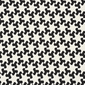 Setareh Ii Black 176611 by Schumacher Fabric