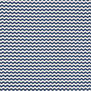 Ric Rac Ii Navy 176623 by Schumacher Fabric