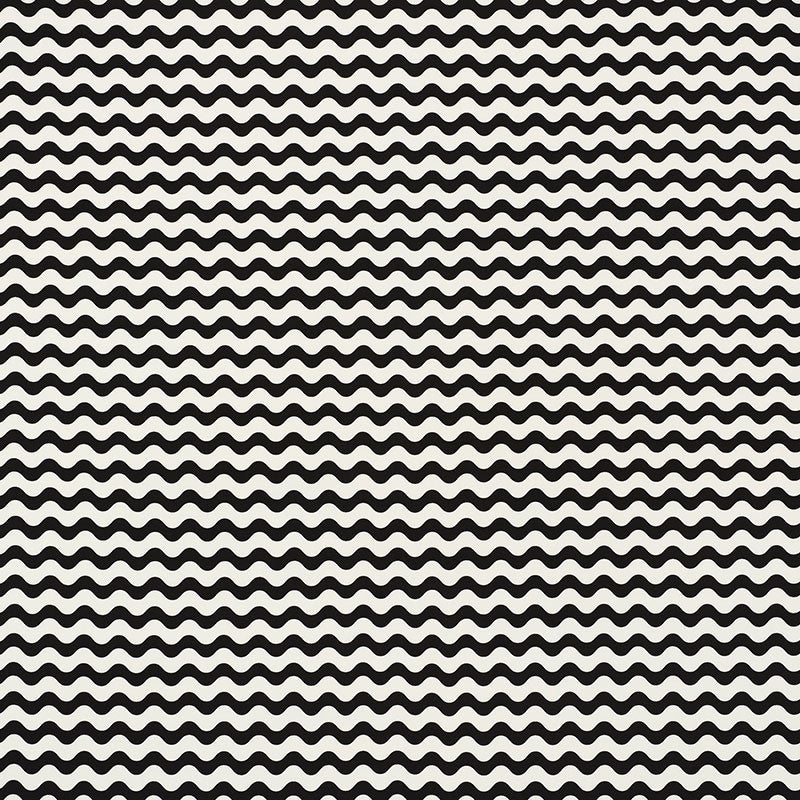 Ric Rac Ii Black 176624 by Schumacher Designer Fabric INDOOR/OUTDOOR STUDIO BON See Sample UNITED STATES OF AMERICA MEDIUM </p><p>Repeat: Horizontal: 2" (5CM) and Vertical: 1 3/4" (4CM) 54" (137CM) - Swanky Fabrics -