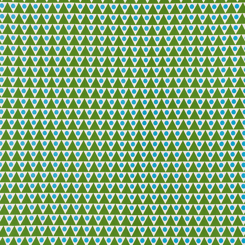 Pennant Ii Green & Aqua 176641 by Schumacher Fabric INDOOR/OUTDOOR STUDIO BON See Sample UNITED STATES OF AMERICA MEDIUM </p><p>Repeat: Horizontal: 2 1/4" (6CM) and Vertical: 2 1/4" (6CM) 54" (137CM) - Fabric Carolina -