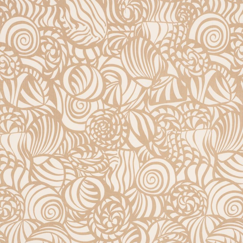 Seashells Sand 176680 by Schumacher Designer Fabric Indooroutdoor-Prints-Wovens 100% Acrylic - Horizontal: 26.75 and Vertical: 38 54 - Swanky Fabrics -