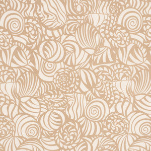 Seashells Sand 176680 by Schumacher Fabric