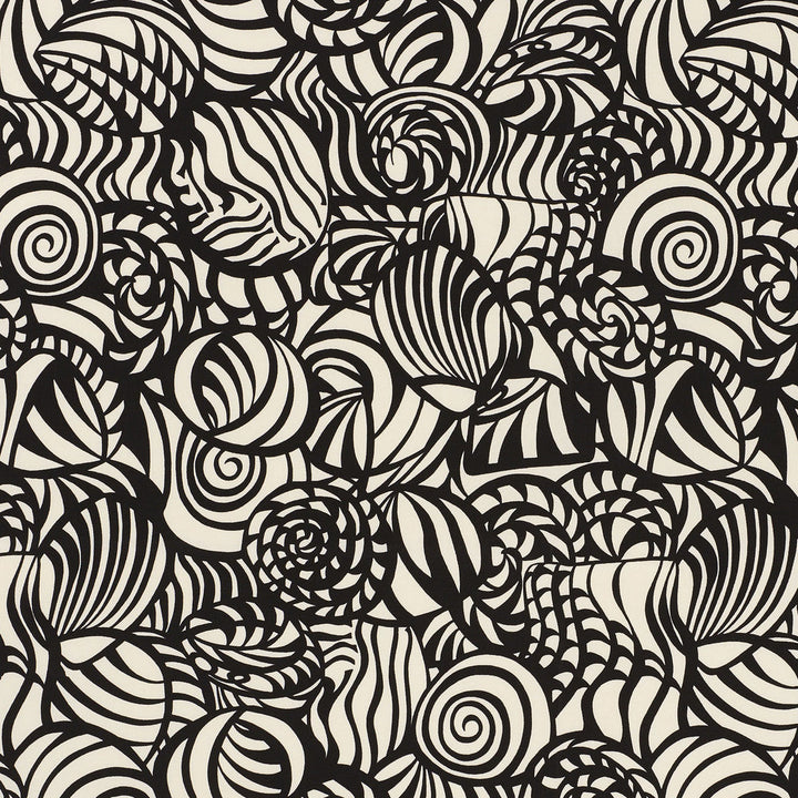 Seashells Black 176681 by Schumacher Fabric Schumacher Fabric Seashells Black 176681Fabric ACRYLIC PLAIN WEAVE 100% UNITED STATES OF AMERICA </p><p>Repeat: H: HORZ. 26 3/4" (68CM), V: VERT. 38" (97CM) 54 - Fabric Carolina -