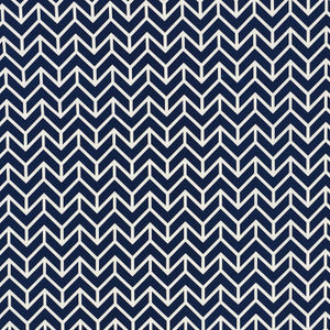 Chevron Navy 176692 by Schumacher Fabric