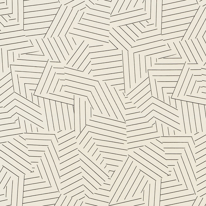 Deconstructed Stripe II Black 176700 by Schumacher Fabric Indooroutdoor-Prints-Wovens 100% Acrylic - Horizontal: - and Vertical: 18 54 - Fabric Carolina -