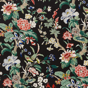 Nymphaea Night 176760 by Schumacher Fabric