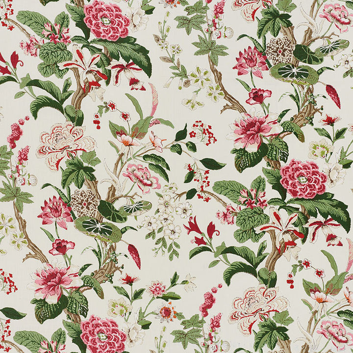Nymphaea Fuchsia 176761 by Schumacher Fabric Schumacher-Classics 100% Linen - Horizontal: 27 and Vertical: 44.5 54 - Fabric Carolina -