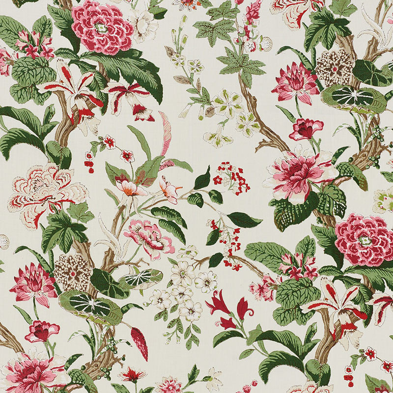 Nymphaea Fuchsia 176761 by Schumacher Fabric SCHUMACHER CLASSICS II LINEN 100% THAILAND </p><p>Repeat: Horizontal: 27" (69CM) and Vertical: 44 1/2" (113CM) 54 - Fabric Carolina -