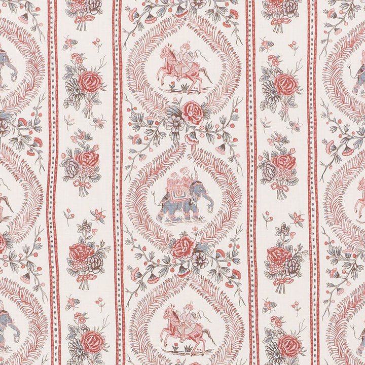 Kandula Multi 176800 by Schumacher Designer Fabric SCHUMACHER CLASSICS II LINEN 100% THAILAND </p><p>Repeat: Horizontal: 18" (46CM) and Vertical: 12" (30CM) 54.75 - Swanky Fabrics -