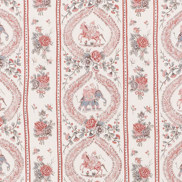 Kandula Multi 176800 by Schumacher Fabric SCHUMACHER CLASSICS II See Sample THAILAND - </p><p>Repeat: Horizontal: 18" (46CM) and Vertical: 12" (30CM) 54 3/4" (140CM) - Fabric Carolina -