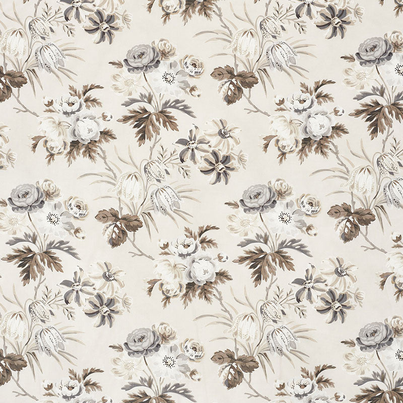 Cecil Chintz Grisaille 176810 by Schumacher Fabric VOGUE LIVING COTTON 100% FRANCE MARTINDALE 25,000 </p><p>Repeat: Horizontal: 16 1/4" (41CM) and Vertical: 20 1/4" (51CM) 53.5 - Fabric Carolina -
