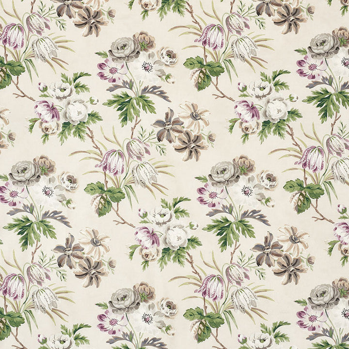 Cecil Chintz Wisteria 176811 by Schumacher Designer Fabric VOGUE LIVING See Sample FRANCE MEDIUM DUTY </p><p>Repeat: Horizontal: 16 1/4" (41CM) and Vertical: 20 1/4" (51CM) 53 1/2" (136CM) - Swanky Fabrics -
