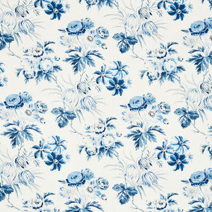 Cecil Chintz Delft 176812 by Schumacher Fabric
