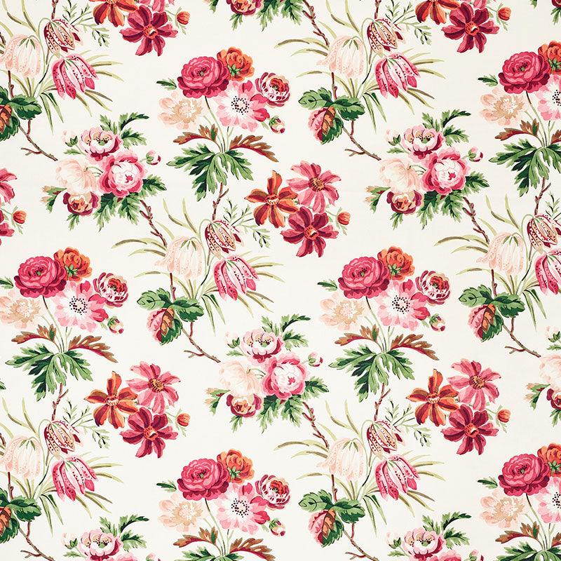 Cecil Chintz Rose 176813 by Schumacher Fabric VOGUE LIVING COTTON 100% FRANCE MARTINDALE 25,000 </p><p>Repeat: Horizontal: 16 1/4" (41CM) and Vertical: 20 1/4" (51CM) 53.5 - Fabric Carolina -