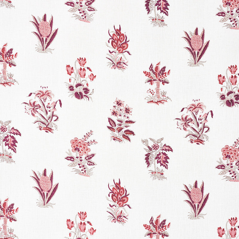 Bunny Aubergine 176830 by Schumacher Designer Fabric Vogue-Living 100% Linen - Horizontal: 18 and Vertical: 18 54 - Swanky Fabrics -