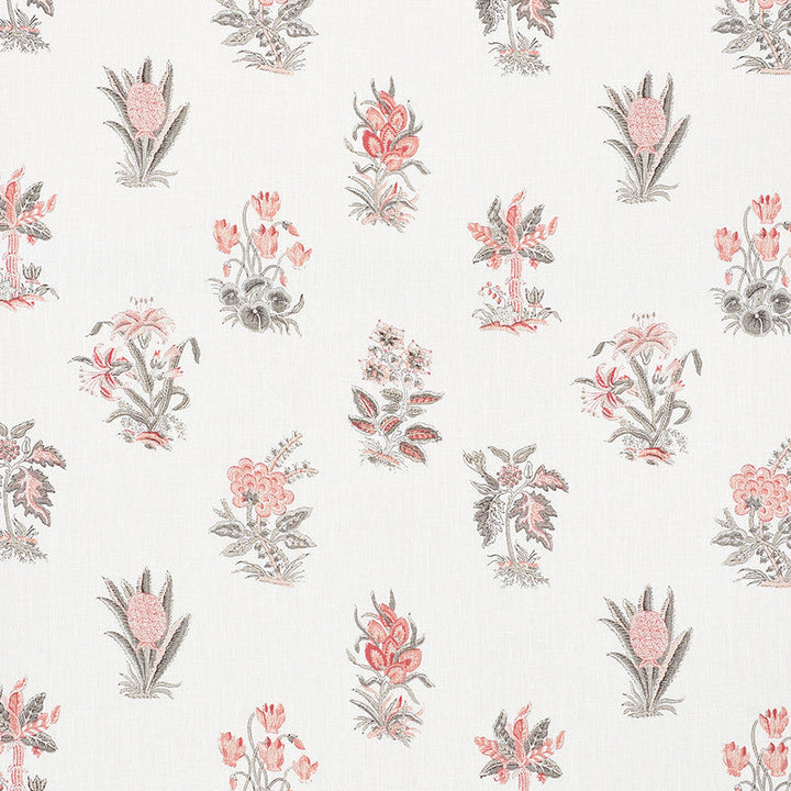 Bunny Rose 176831 by Schumacher Designer Fabric Vogue-Living 100% Linen - Horizontal: 18 and Vertical: 18 54 - Swanky Fabrics -