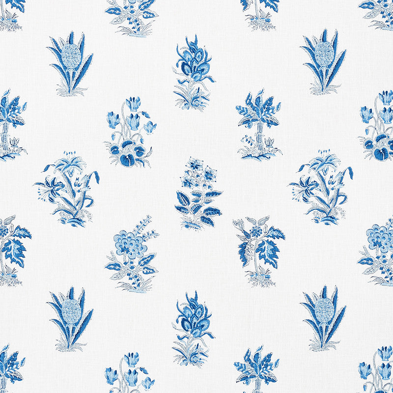 Bunny Delft 176832 by Schumacher Fabric Vogue-Living 100% Linen - Horizontal: 18 and Vertical: 18 54 - Fabric Carolina -